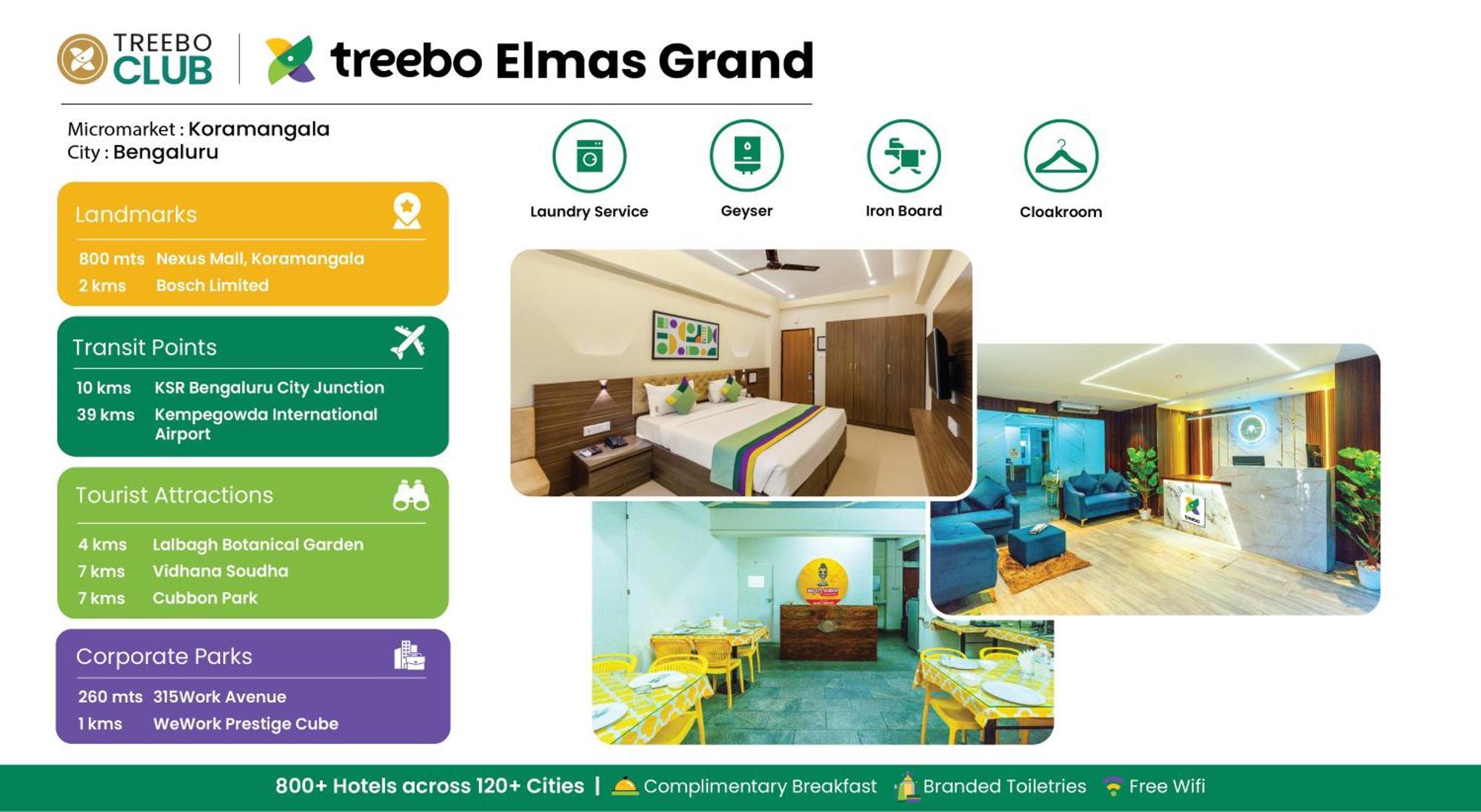Treebo Elmas Grand Hotel Bangalore Eksteriør billede